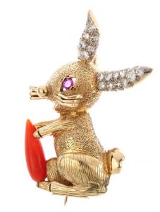 Cartier rabbit brooch