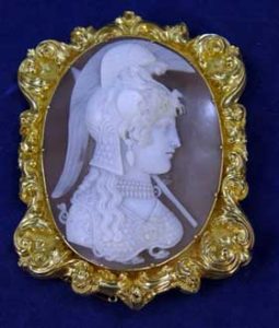 Shell Relief Cameo depicting Minerva